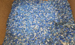 Plastic HDPE Blue drum regrind