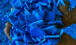 Plastic HDPE Blue drum regrind